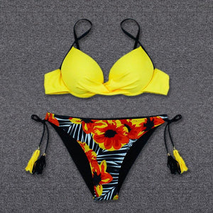 Bikini Push Up Swimwear  Bikini Set Pink Swimwear Women Micro Swimsuit Female Bandage Bikini Beach Wear Swimming Two-Piece Swimsuit Summer Swimsuit for Women