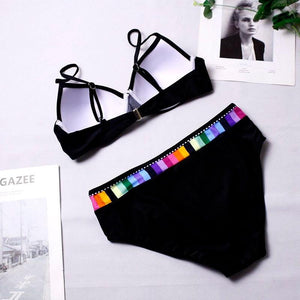 Bikini Set Swimwear Women Print Swimsuit Push Up Plus Size Bathing Suit Beachwear Women's Push-Up Bikini Set Padded Bikini Swimsuit