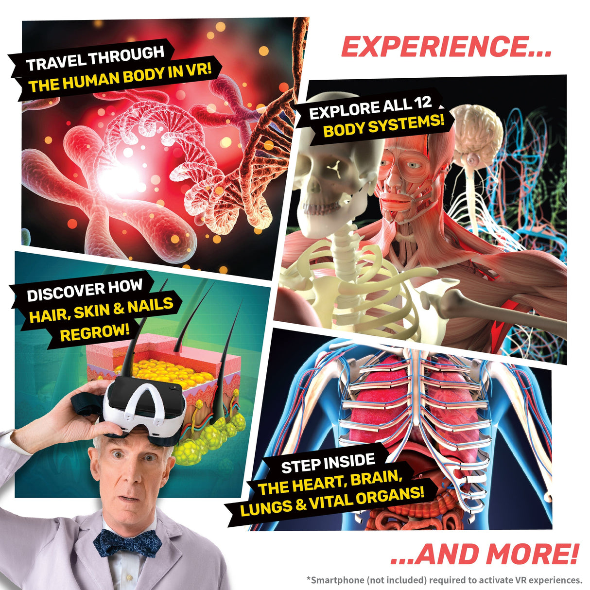 Bill Nye's BODY LAB VR Activity Set
