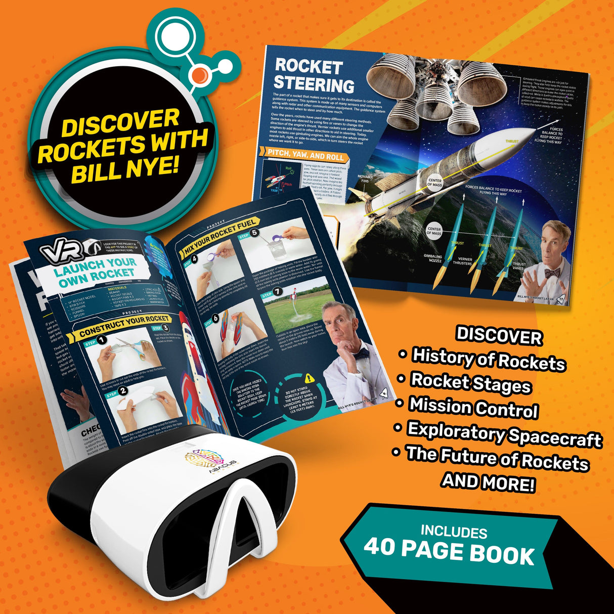 Bill Nye's ROCKET LAB VR Rocket Science Kit