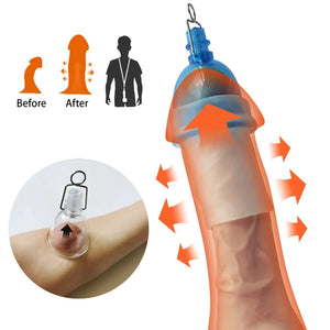 Super Penis Enlargement Extender Vacuum Stretcher Pump Hanger Bigger Enhancement