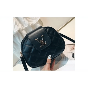 Black Beauty Women's Shoulder Crossbody Bag For Females Fashionable Handbag PU Famous Designer Clutch