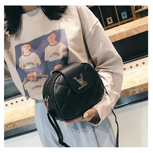 Black Beauty Women's Shoulder Crossbody Bag For Females Fashionable Handbag PU Famous Designer Clutch
