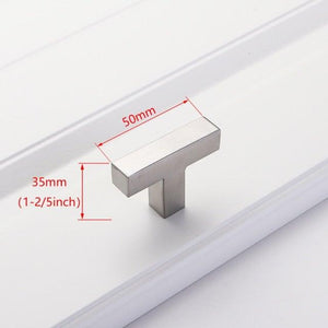 Black Cabinet Handle Square Furniture Hardware Stainless Steel Kitchen Door Knobs Cupboard Wardrobe Drawer Pulls Furniture Handle Drawer Pull Hardware Stainless Steel Kitchen Drawer Pulls Cabinet Handles