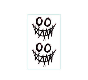 Black Clown Temporary Tattoo Sticker Body Art Arm Waist Fake Waterproof Tattoos Elegant Small Design For Men Women