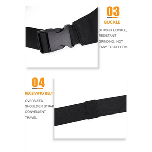 Black Crossbody Fanny Pack Simple Design Belt Bag Canvas Hands Free Travel Bag Sports Workout Durable Lightweight Fanny Packs For Festivals