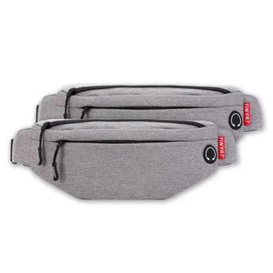 Black Crossbody Fanny Pack Simple Design Belt Bag Canvas Hands Free Travel Bag Sports Workout Durable Lightweight Fanny Packs For Festivals