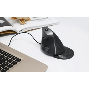 Black Ergonomic Design Vertical Mouse Adjustable DPI Optical Right Hand Mouse Reduce Wrist Pain 6 Buttons Modern Mouse For Computers Laptops PC