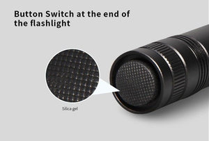 Black Light Flashlight UV Flashlight Super Bright LED Tactical Flashlights 1200 Lumen Rechargeable LED Zoomable UV Torch Waterproof Flashlight Lamp For Pet Urine Stains Detection/Camping