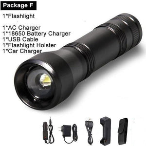 Black Light Flashlight UV Flashlight Super Bright LED Tactical Flashlights 1200 Lumen Rechargeable LED Zoomable UV Torch Waterproof Flashlight Lamp For Pet Urine Stains Detection/Camping