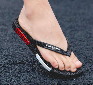 Black Man House Slippers Elegant Flip Flop Pool Slippers Summer Sandals  Men's Shoes Breathable Air Mesh Comfortable Leather Flip Flops Non-Slip Sport Cushion Beach Outdoor Walking Slippers