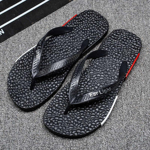 Black Man House Slippers Elegant Flip Flop Pool Slippers Summer Sandals  Men's Shoes Breathable Air Mesh Comfortable Leather Flip Flops Non-Slip Sport Cushion Beach Outdoor Walking Slippers