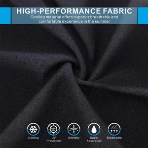 Black Men Unisex Cooling Arm Sleeves Cover Cycling Running Sun Protection Outdoor Activities Hide Tattoos Sleeve Cooling Sports Sleeve For Basketball Golf Football