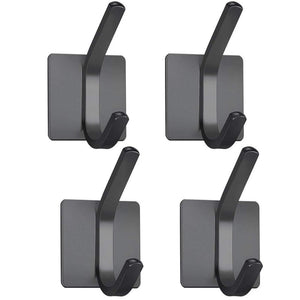 Black Robe Hook Wall Hook Towel Hook for Bathroom Stainless Steel Coat Hook Rustproof Hook Hanger for Kitchen Hardware Stainless Steel Hooks Waterproof and Oilproof Bathroom Kitchen Self Adhesive Hooks for Hanging Coat Hat Towel