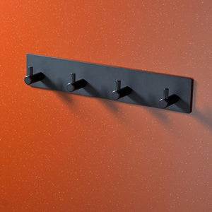 Black Robe Hook Wall Hook Towel Hook for Bathroom Stainless Steel Coat Hook Rustproof Hook Hanger for Kitchen Hardware Stainless Steel Hooks Waterproof and Oilproof Bathroom Kitchen Self Adhesive Hooks for Hanging Coat Hat Towel