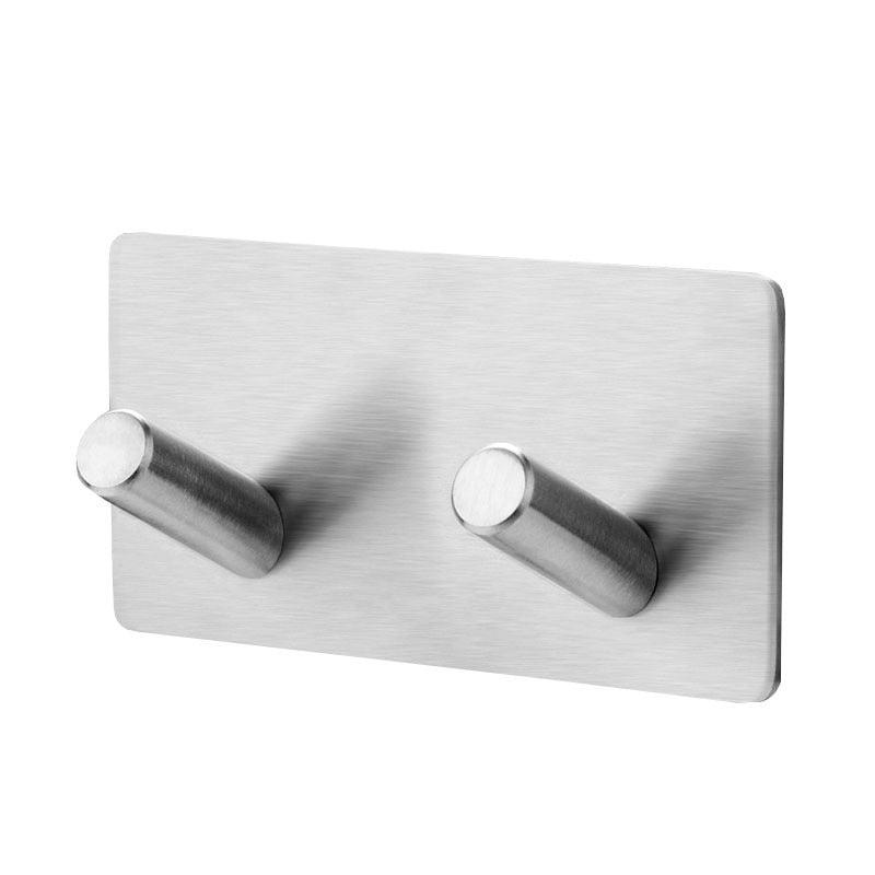 Black Robe Hook Wall Hook Towel Hook for Bathroom Stainless Steel Coat Hook Rustproof Hook Hanger for Kitchen Hardware Stainless Steel Hooks Waterproof and Oilproof Bathroom Kitchen Self Adhesive Hooks for Hanging Coat Hat Towel