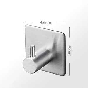 Black Robe Hook Wall Hook Towel Hook for Bathroom Stainless Steel Coat Hook Rustproof Hook Hanger for Kitchen Hardware Stainless Steel Hooks Waterproof and Oilproof Bathroom Kitchen Self Adhesive Hooks for Hanging Coat Hat Towel