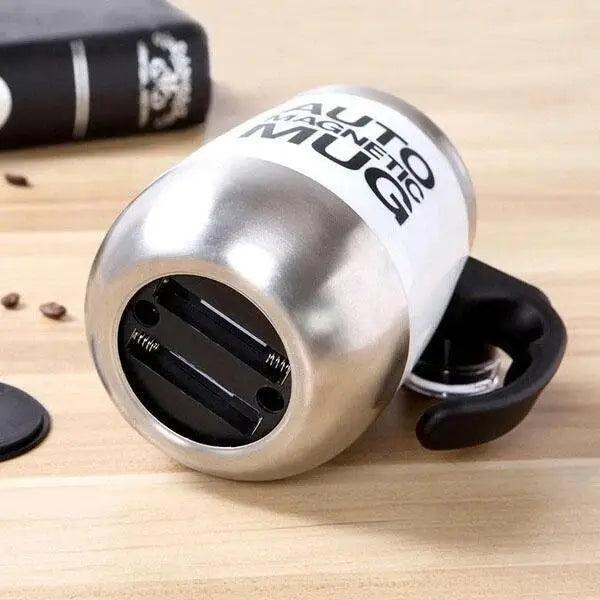 Black Smart Lazy Automatic Stainless Steel Self Stirring Magnetic Mug Creative Coffee Mixing Cup Automatic Self Mixing & Spinning Cup Cute Christmas Birthday Gift Idea For Men And Women