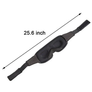 Black  Soft Padded Sleeping Mask For Eyes Lightweight Blindfold Night Mask Modern Adjustable Super Smooth Eye Patch For Sleep