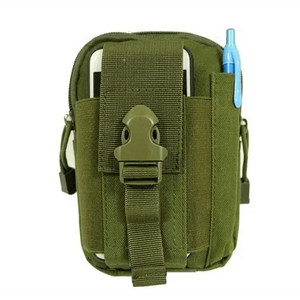 Black Tactical Pouch Belt Phone Holder Waist Bag Military Fanny Pack Classy Outdoor Travel Workout Sports Hands-Free Waist Bag For Running Outdoor Activities