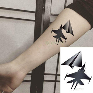 Black Waterproof Temporary Bird Tattoo Sticker Arm Leg Wrist Modern Small Tattoo For Womens And Kids