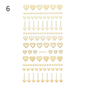 Black White 3D Nail Stickers Metal Gold Silver Geometric Tassel Strip Line Adhesive Transfer Decals Nail Art Design  Gold Silver Metal Nail Sticker  Metallic Curve Strip Line Nail Decal Self-Adhesive 3D Wave Design Nail Tips Decorations Manicure for Women