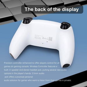 Black White Wireless Dual Sense Double Vibration Joystick Controller Compatible With PC Laptop For Gamers