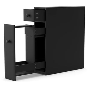 White Bathroom Cabinet Space Saver Storage Organizer-White