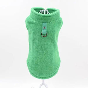 Blank Dog Vest Soft Fleece Clothes For Small Dogs Solid Candy Color Dog T Shirt With Dog Harness Leash Dog Cold Weather Coat Warm Dog Jumpers Soft Fleece Vest Jacket with Leash Ring Costume for Puppy Small Dogs