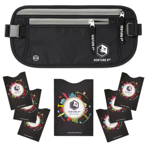 Travel Money Belt + RFID Sleeves