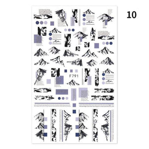 Blue Butterfly 3D Nail Stickers Flowers Leaves Self Adhesive Transfer Sliders Wraps Manicures Foils Decorations Decoration Tattoo Manicure Transfer Nail Decals Flowers Butterfly Designs Nails Supply Manicure Tips Design Nail Decoration
