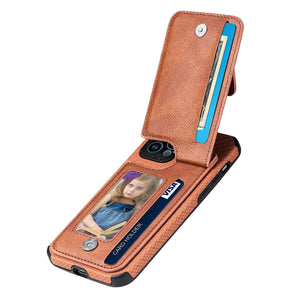 Blue Cards Wallet Leather Phone Case For Iphone 14 Plus 13 12 Mini 11 Pro Max X Xs Xr Men Luxury Business Purse Card Holder Cover  Phone Case With Card Sleeve Men Phone Case