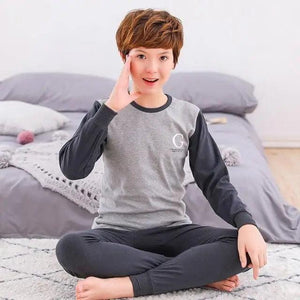 Boys Girls Sleepwear Winter Cotton Pajamas Sets Children Home Wear For Boy Pajamas Kids Nightwear Teenage Pajamas Clothes Sleepwear Suit Comfortable Thin Leisure Sleep Lounge Sleepwear for Adults Women Jogging Home wear