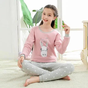 Boys Girls Sleepwear Winter Cotton Pajamas Sets Children Home Wear For Boy Pajamas Kids Nightwear Teenage Pajamas Clothes Sleepwear Suit Comfortable Thin Leisure Sleep Lounge Sleepwear for Adults Women Jogging Home wear