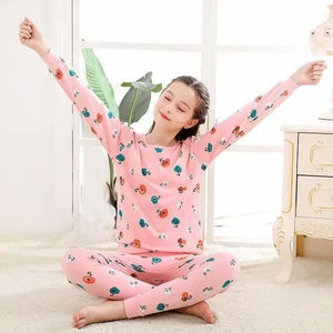 Boys Girls Sleepwear Winter Cotton Pajamas Sets Children Home Wear For Boy Pajamas Kids Nightwear Teenage Pajamas Clothes Sleepwear Suit Comfortable Thin Leisure Sleep Lounge Sleepwear for Adults Women Jogging Home wear
