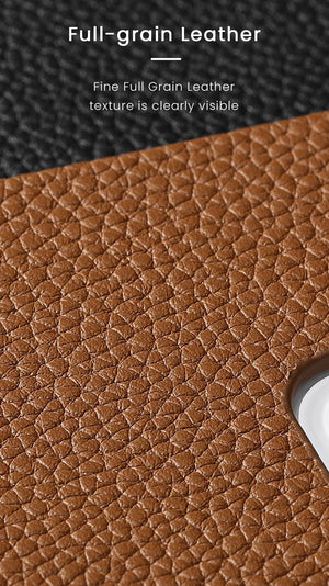Bright Orange Mobile Phone Case With Coated Leather Case Protective Slim Phone Case Cowhide Genuine Leather Phone Case for iPhone 14 13 Pro Max Luxury Back Cover