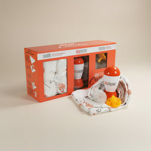 Baby Shusher Collection Gift Set – Sound Machine, Silicone Pacifiers & Muslin Swaddles for Newborns