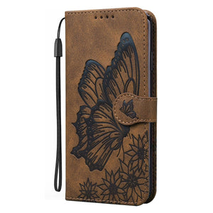 Butterfly Leather Flip Cover For Xiaomi Mi11 Redmi Note 9T 9 9A 9S 8 Pro 8A POCO X3 NFC M3 F3 10 Pro Lite Phone Wallet Book Case Retro Leather Flip Magnetic Mobile Phone Case
