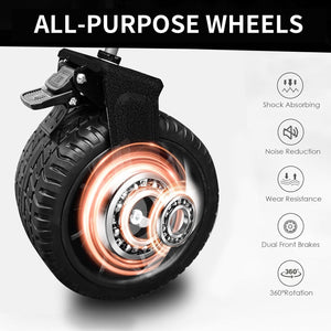 Aluminum Alloy Folding Wagon, Heavy Duty Utility Beach Wagon Cart For Sand With Big Wheels, Adjustable Handle & Drink Holders For Shopping, Camping, Garden And Outdoor by Couch.com