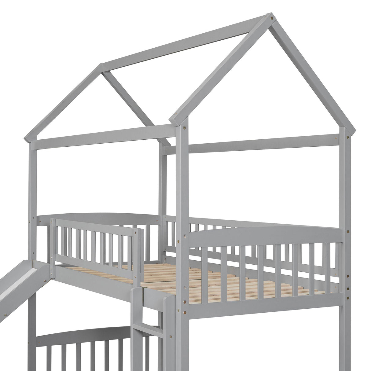 Bunk Bed With Slide, House Bed With Slide by Couch.com