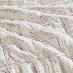 Twin/Twin XL Back Print Long Fur Comforter Mini Set