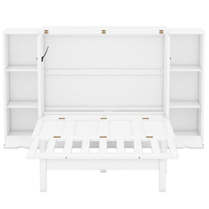 Murphy Bed With Shelves, Drawers And USB Ports by Couch.com