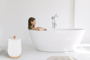 Towel Warmers, Luxury Bucket Towel Warmers, Large Towel Warmers For The Bathroom, Fits Up To 2 Oversized Towels - White by Couch.com