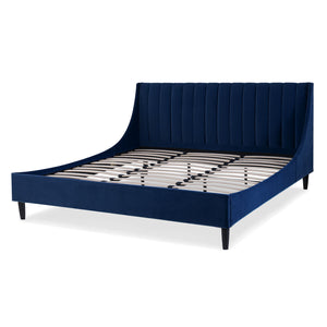Aspen - Vertical Tufted Modern Headboard Platform Bed Set by Couch.com