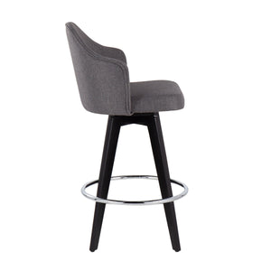 Ahoy - Contemporary Fixed Height Counter Stool With Round Footrest (Set of 2) by Couch.com