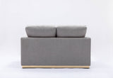 Valin - Linen Loveseat For Living Room - Gray by Couch.com