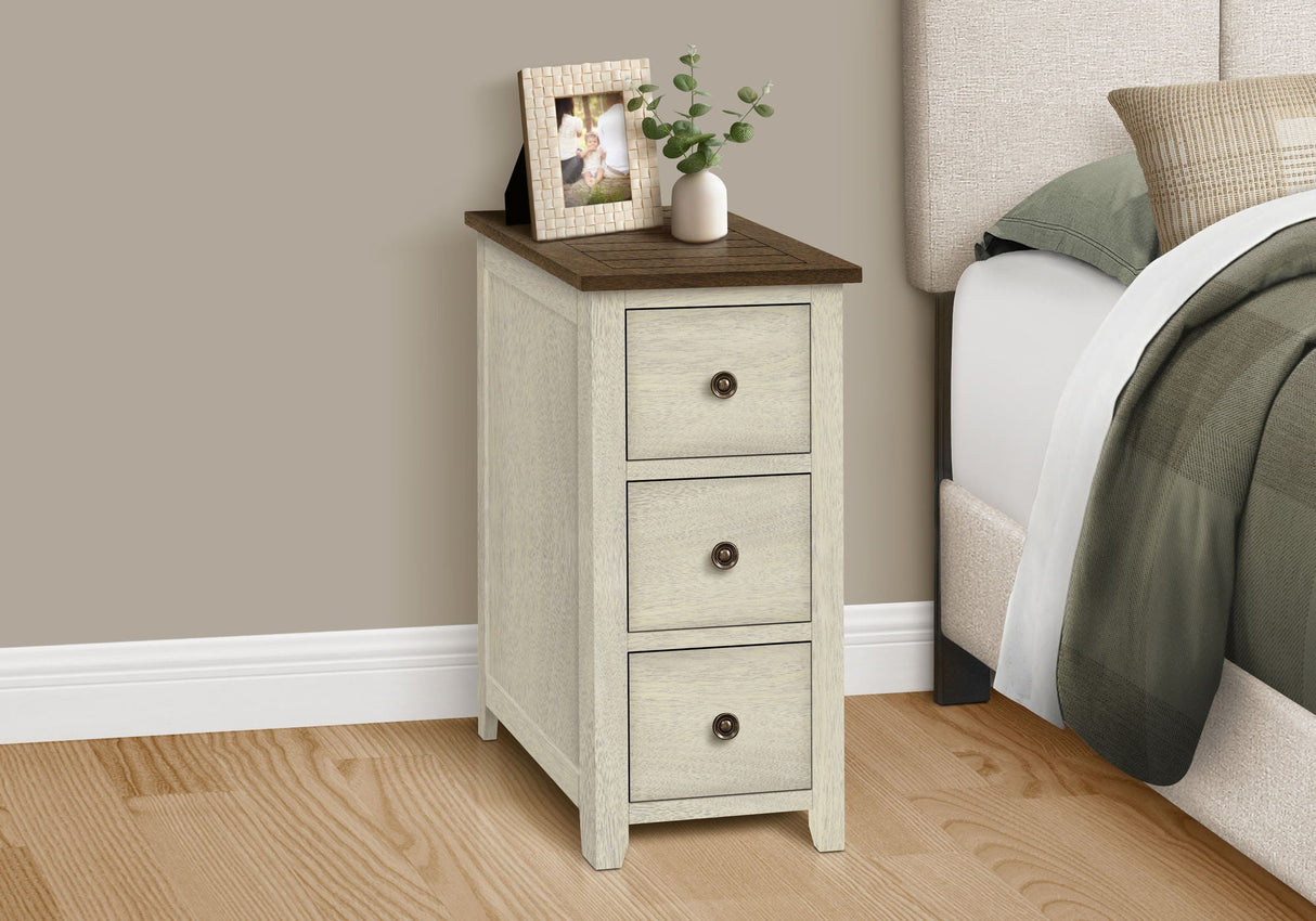 Accent End Table, Storage Drawer, Transitional Design by Couch.com
