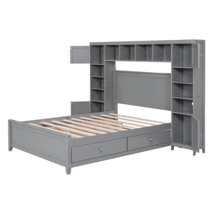 Bed With All In One Cabinet And Shelf by Couch.com