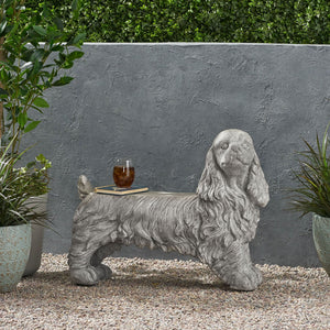 Cocker Spaniel Dog Statue - Gray by Couch.com