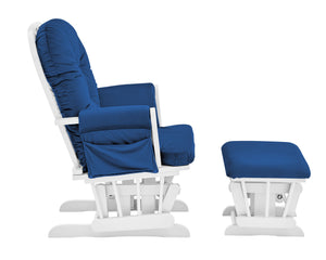 Mason - Glider And Ottoman White Wood by Couch.com